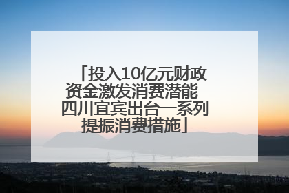 投入10亿元财政资金激发消费潜能 四川宜宾出台一系列提振消费措施