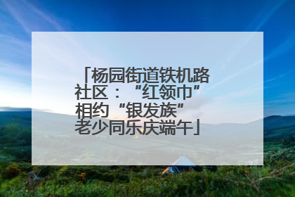 杨园街道铁机路社区：“红领巾”相约“银发族” 老少同乐庆端午