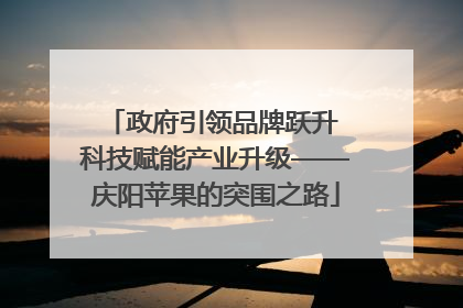 政府引领品牌跃升 科技赋能产业升级——庆阳苹果的突围之路