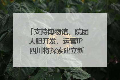 支持博物馆、院团大胆开发、运营IP 四川将探索建立新的收入分配激励机制｜新闻发布最前线