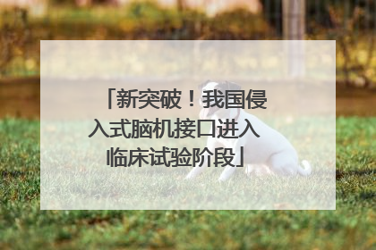 新突破！我国侵入式脑机接口进入临床试验阶段
