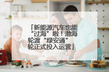 新能源汽车也能“过海”啦！渤海轮渡“绿安通” 轮正式投入运营