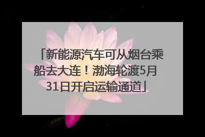 新能源汽车可从烟台乘船去大连！渤海轮渡5月31日开启运输通道