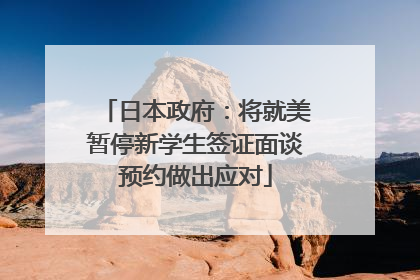 日本政府：将就美暂停新学生签证面谈预约做出应对