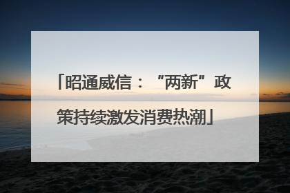 昭通威信：“两新”政策持续激发消费热潮