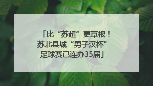 比“苏超”更草根！苏北县城“男子汉杯”足球赛已连办35届