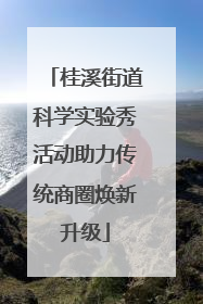 桂溪街道科学实验秀活动助力传统商圈焕新升级