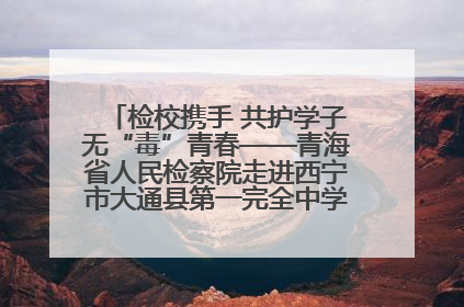 检校携手 共护学子无“毒”青春——青海省人民检察院走进西宁市大通县第一完全中学开展禁毒宣传侧记