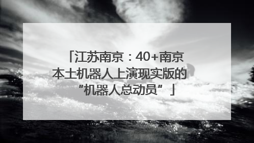 江苏南京：40+南京本土机器人上演现实版的“机器人总动员”