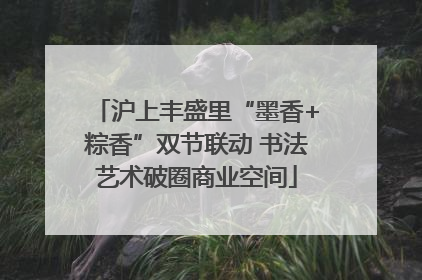 沪上丰盛里“墨香+粽香”双节联动 书法艺术破圈商业空间