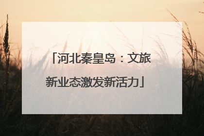 河北秦皇岛：文旅新业态激发新活力