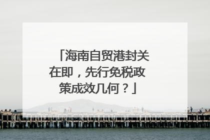 海南自贸港封关在即，先行免税政策成效几何？