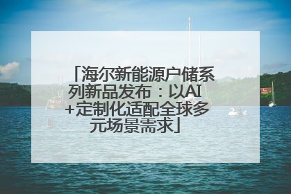海尔新能源户储系列新品发布：以AI+定制化适配全球多元场景需求