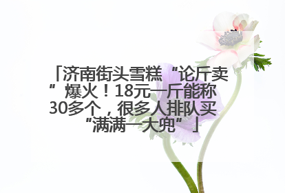 济南街头雪糕“论斤卖”爆火！18元一斤能称30多个，很多人排队买“满满一大兜”