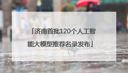 济南首批120个人工智能大模型推荐名录发布