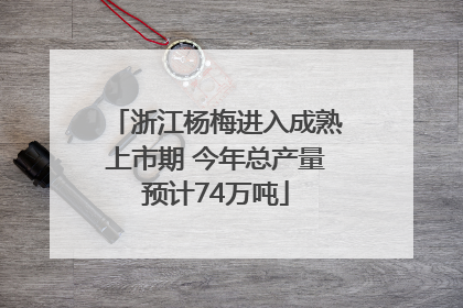 浙江杨梅进入成熟上市期 今年总产量预计74万吨