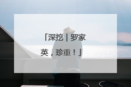 深挖｜罗家英，珍重！