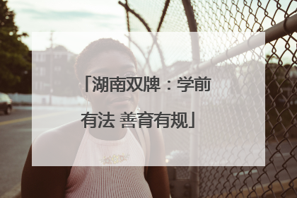 湖南双牌：学前有法 善育有规
