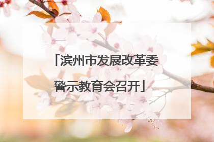 滨州市发展改革委警示教育会召开