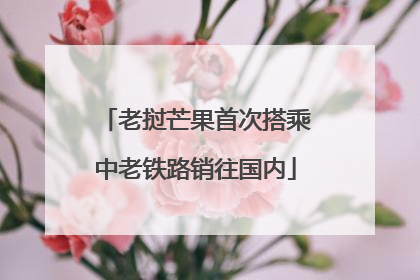 老挝芒果首次搭乘中老铁路销往国内