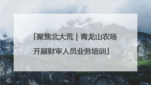 聚焦北大荒｜青龙山农场开展财审人员业务培训
