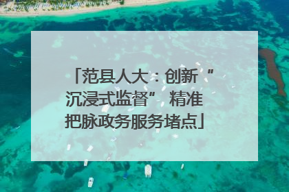 范县人大：创新“沉浸式监督” 精准把脉政务服务堵点