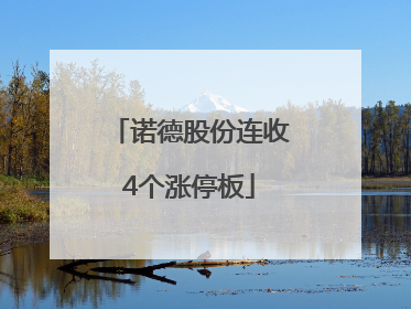 诺德股份连收4个涨停板