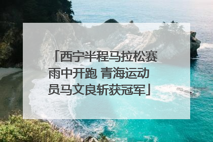 西宁半程马拉松赛雨中开跑 青海运动员马文良斩获冠军