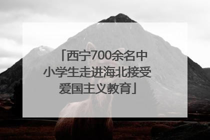 西宁700余名中小学生走进海北接受爱国主义教育