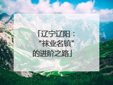 辽宁辽阳：“袜业名镇”的进阶之路
