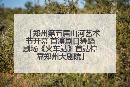 郑州第五届山河艺术节开幕 首演剧目舞蹈剧场《火车站》首站停靠郑州大剧院