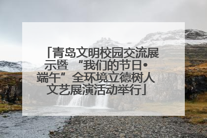 青岛文明校园交流展示暨 “我们的节日•端午”全环境立德树人文艺展演活动举行