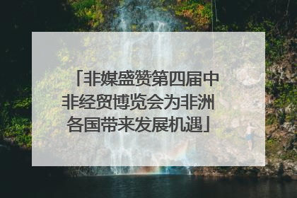 非媒盛赞第四届中非经贸博览会为非洲各国带来发展机遇