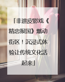 非遗皮影戏《精忠报国》燃动街区！沉浸式体验让传统文化活起来