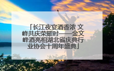 长江夜宴酒香浓 文峰共庆荣耀时——金文峰酒亮相湖北省庆典行业协会十周年盛典