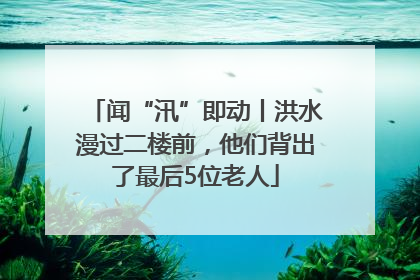 闻“汛”即动丨洪水漫过二楼前，他们背出了最后5位老人