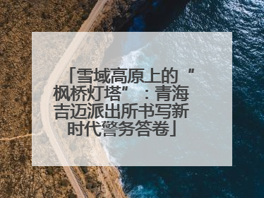 雪域高原上的“枫桥灯塔”：青海吉迈派出所书写新时代警务答卷