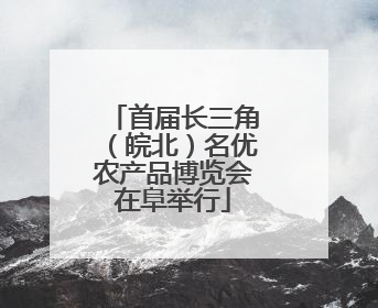 首届长三角（皖北）名优农产品博览会在阜举行