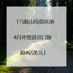 马鞍山综保区前4月外贸进出口额超4亿美元