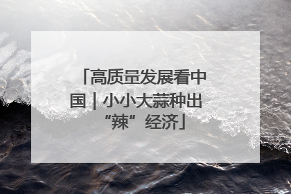 高质量发展看中国｜小小大蒜种出“辣”经济
