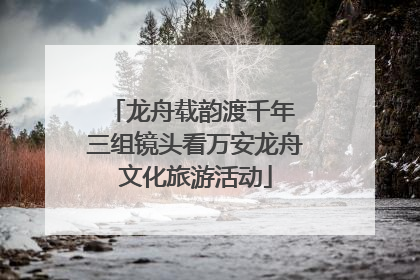 龙舟载韵渡千年 三组镜头看万安龙舟文化旅游活动