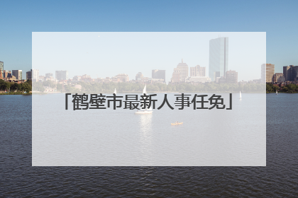 鹤壁市最新人事任免