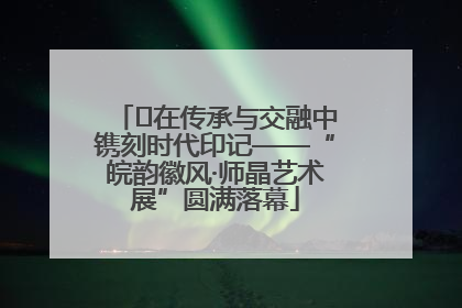 ﻿在传承与交融中镌刻时代印记——“皖韵徽风·师晶艺术展”圆满落幕
