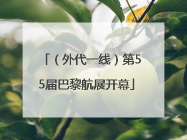 （外代一线）第55届巴黎航展开幕