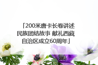 200米唐卡长卷讲述民族团结故事 献礼西藏自治区成立60周年