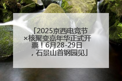 2025京西电竞节×核聚变嘉年华正式开票！6月28-29日，石景山首钢园见