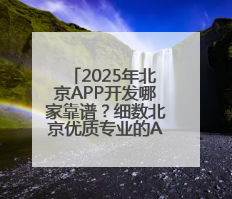 2025年北京APP开发哪家靠谱？细数北京优质专业的APP开发公司