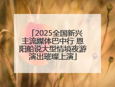 2025全国新兴主流媒体巴中行 恩阳船说大型情境夜游演出璀璨上演