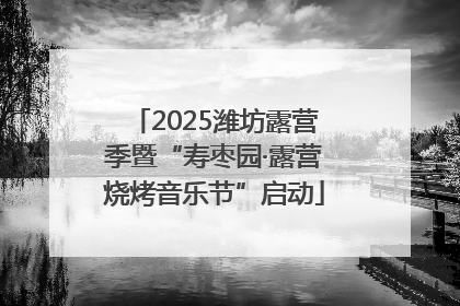 2025潍坊露营季暨“寿枣园·露营烧烤音乐节”启动