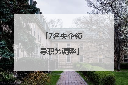 7名央企领导职务调整
